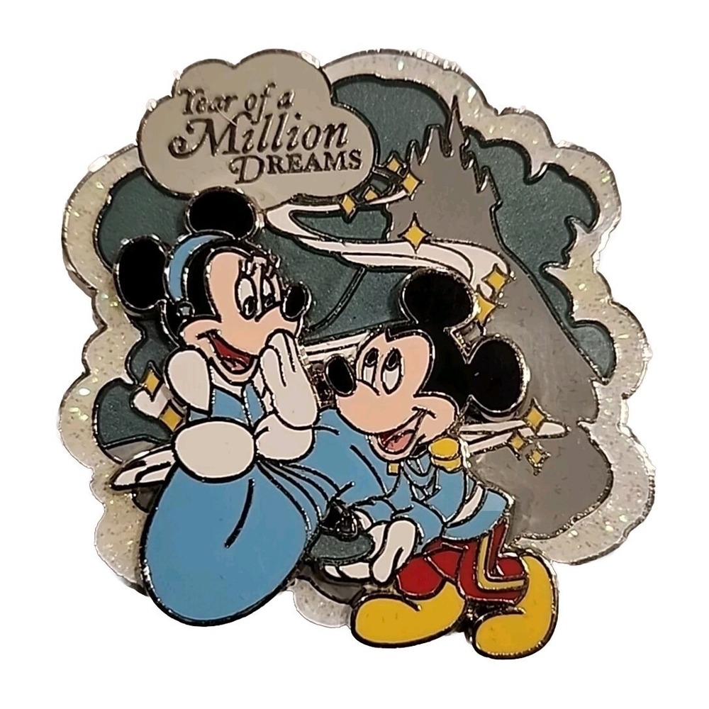 Disney Pin Minnie Mickey Mouse Cinderella Year of a Million Dreams WDW LE 50892